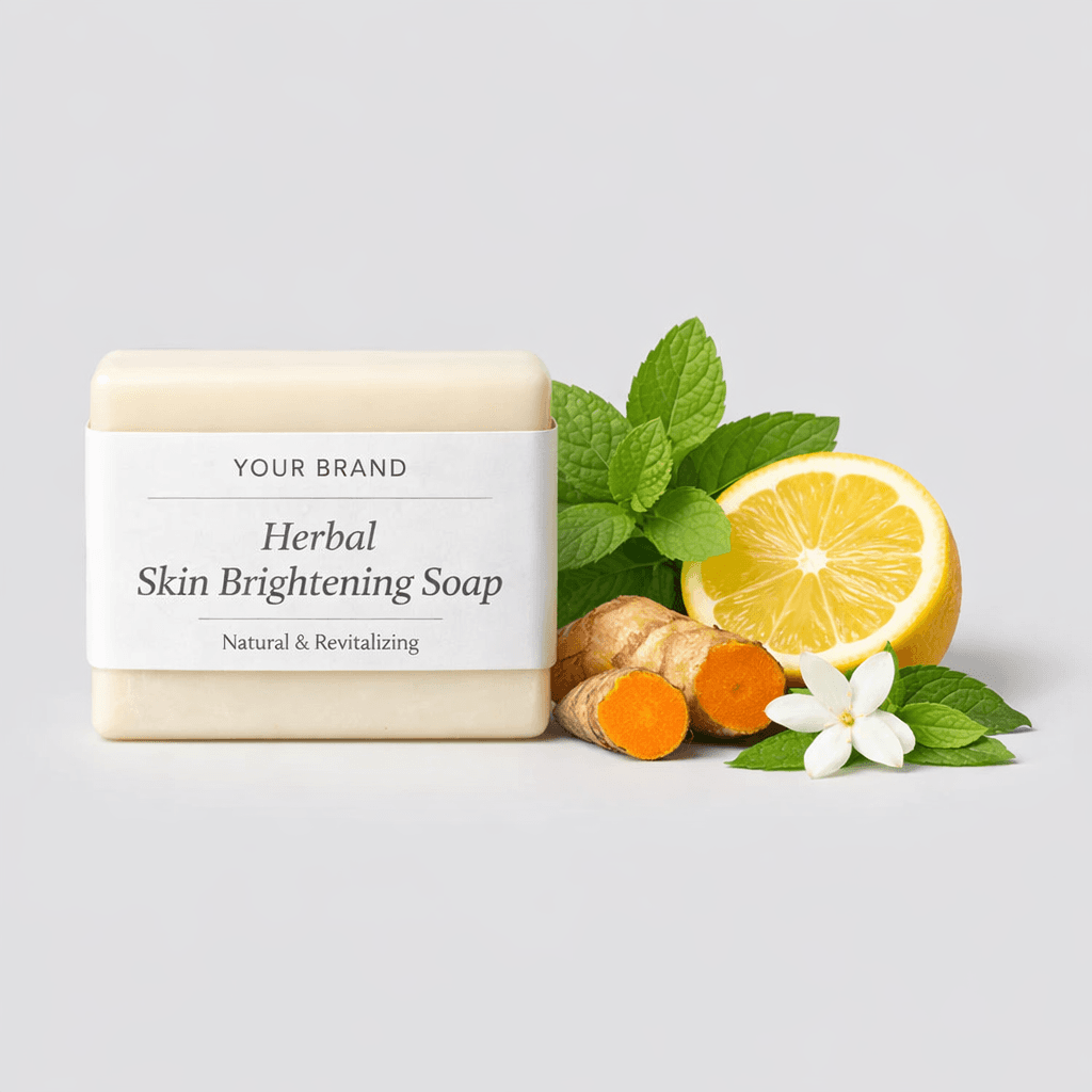 Herbal Skin Brightening Soap Bar private-label product concept