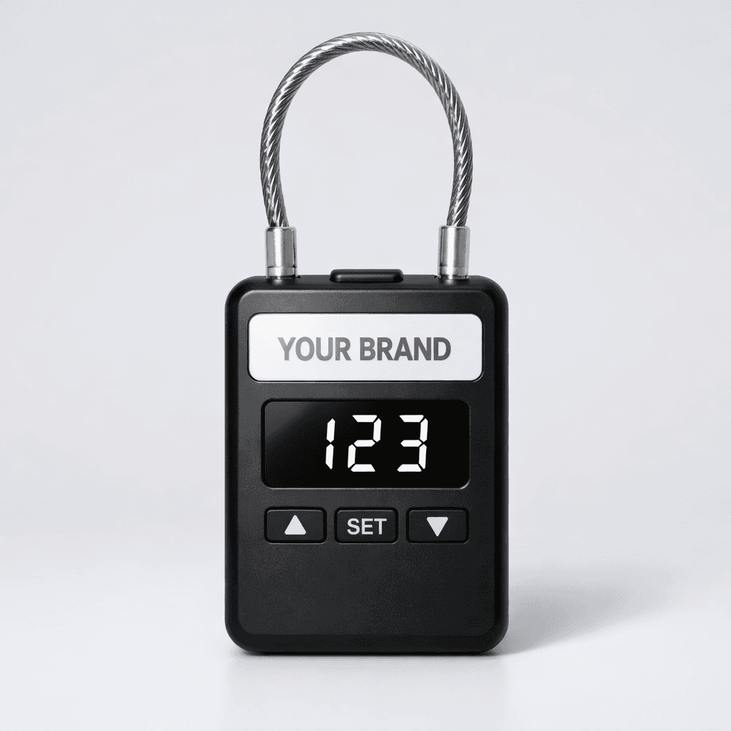 Travel-Sized Digital Luggage Lock private-label product concept