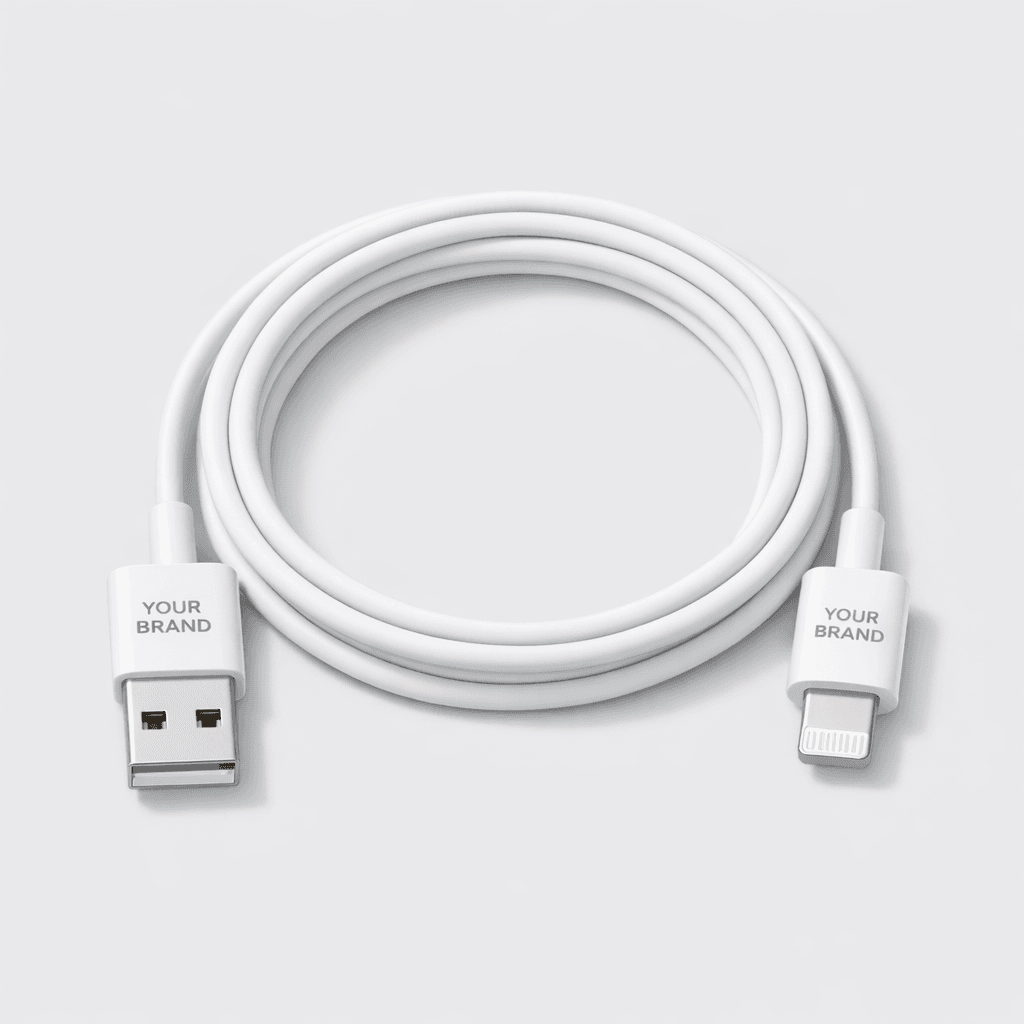 USB Data Sync Charging Cable 1m private-label product concept