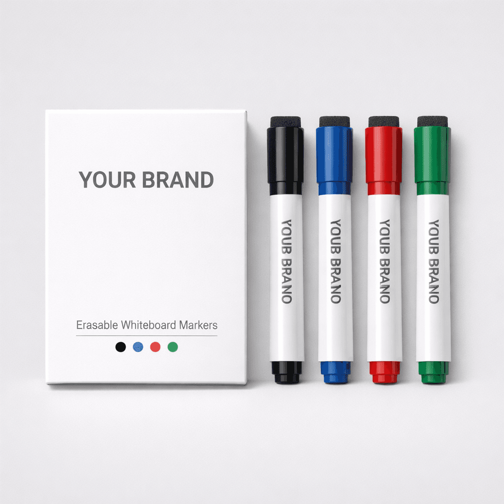 Multi-Pack Erasable Whiteboard Markers private-label product concept