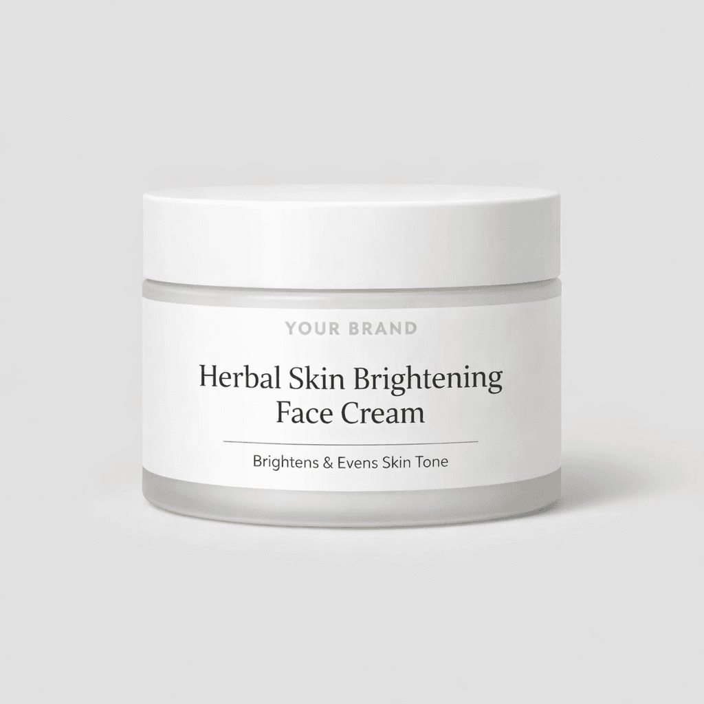 Herbal Skin Brightening Face Cream private-label product concept