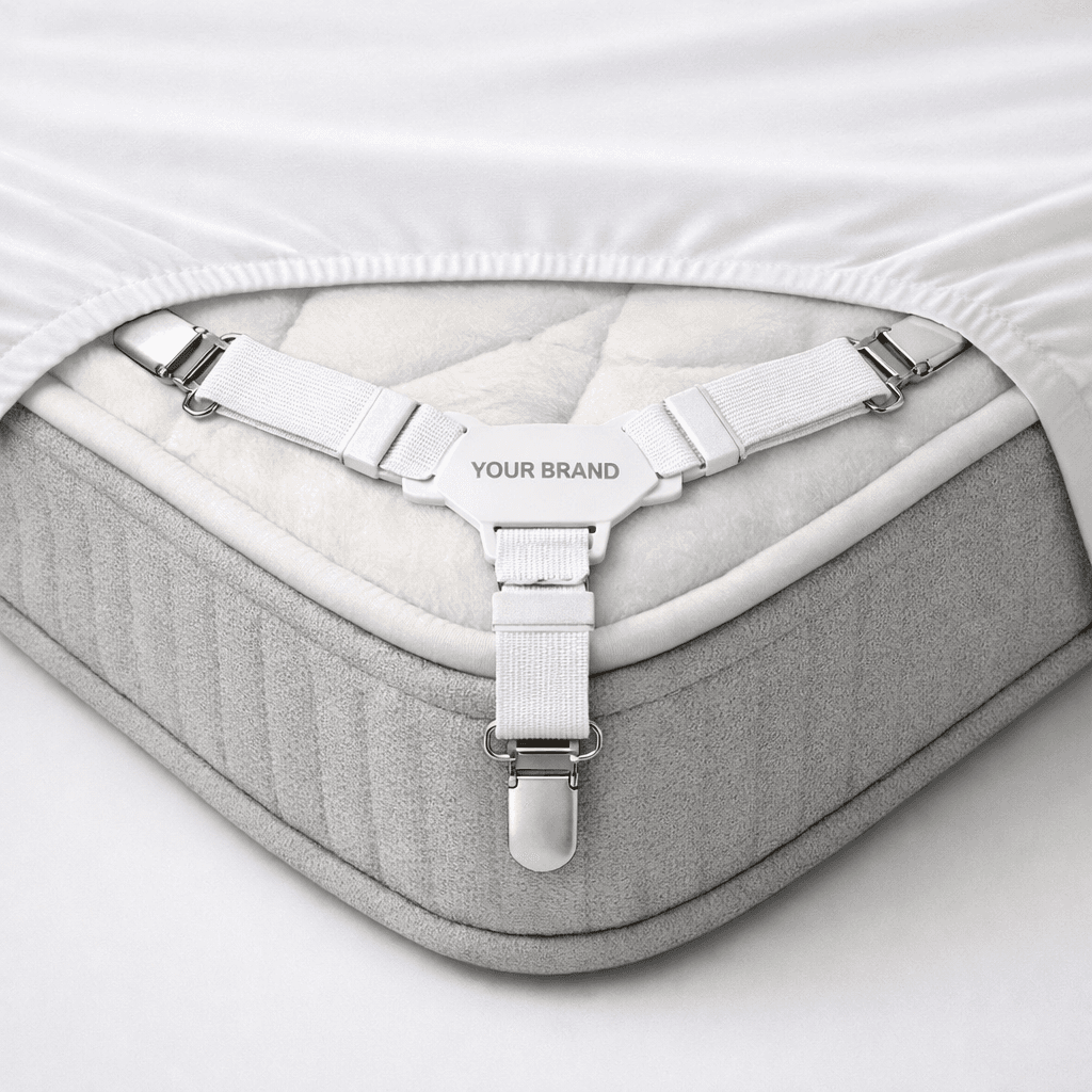 Adjustable Elastic Bed Sheet Fastener Clips private-label product concept