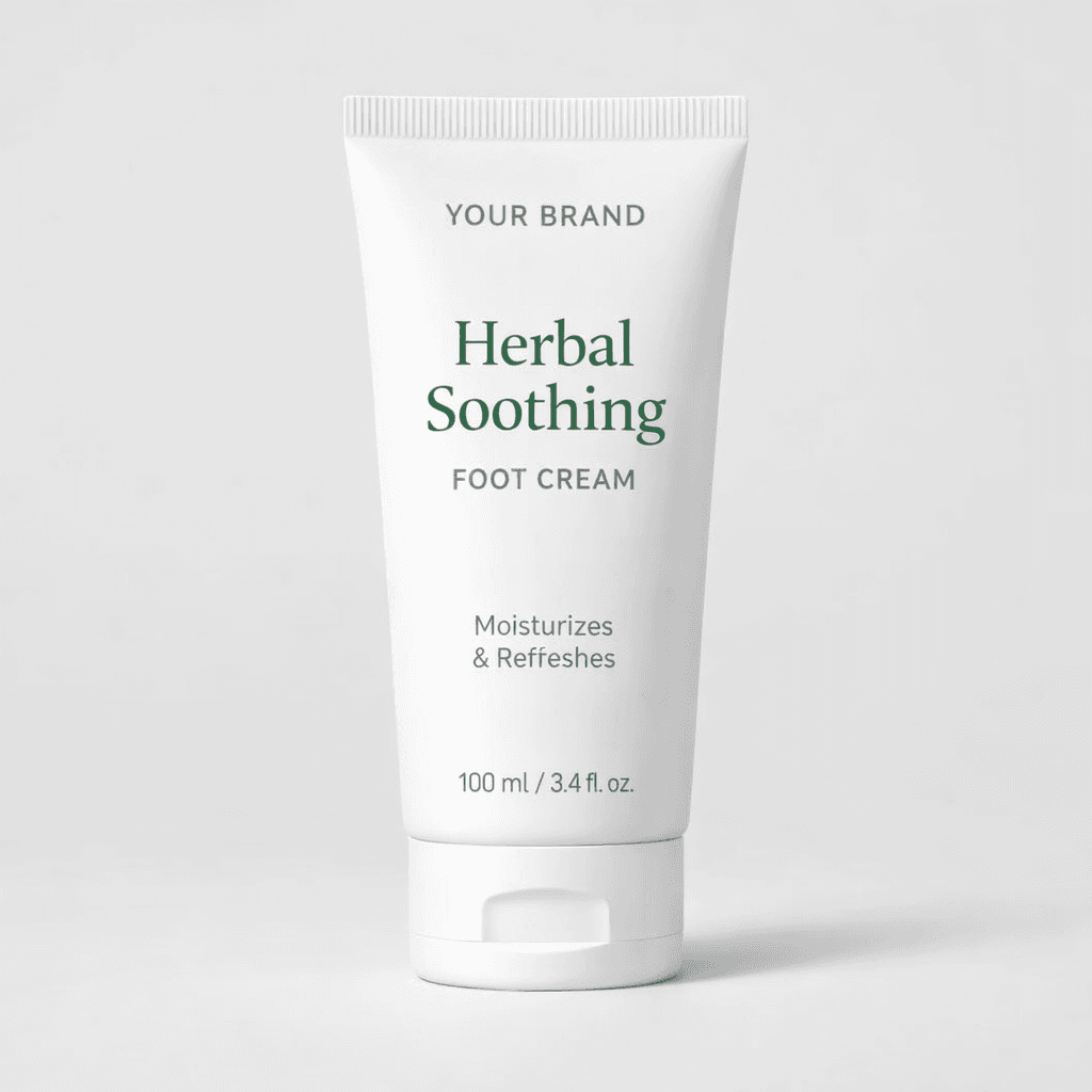 Herbal Soothing Foot Cream private-label product concept