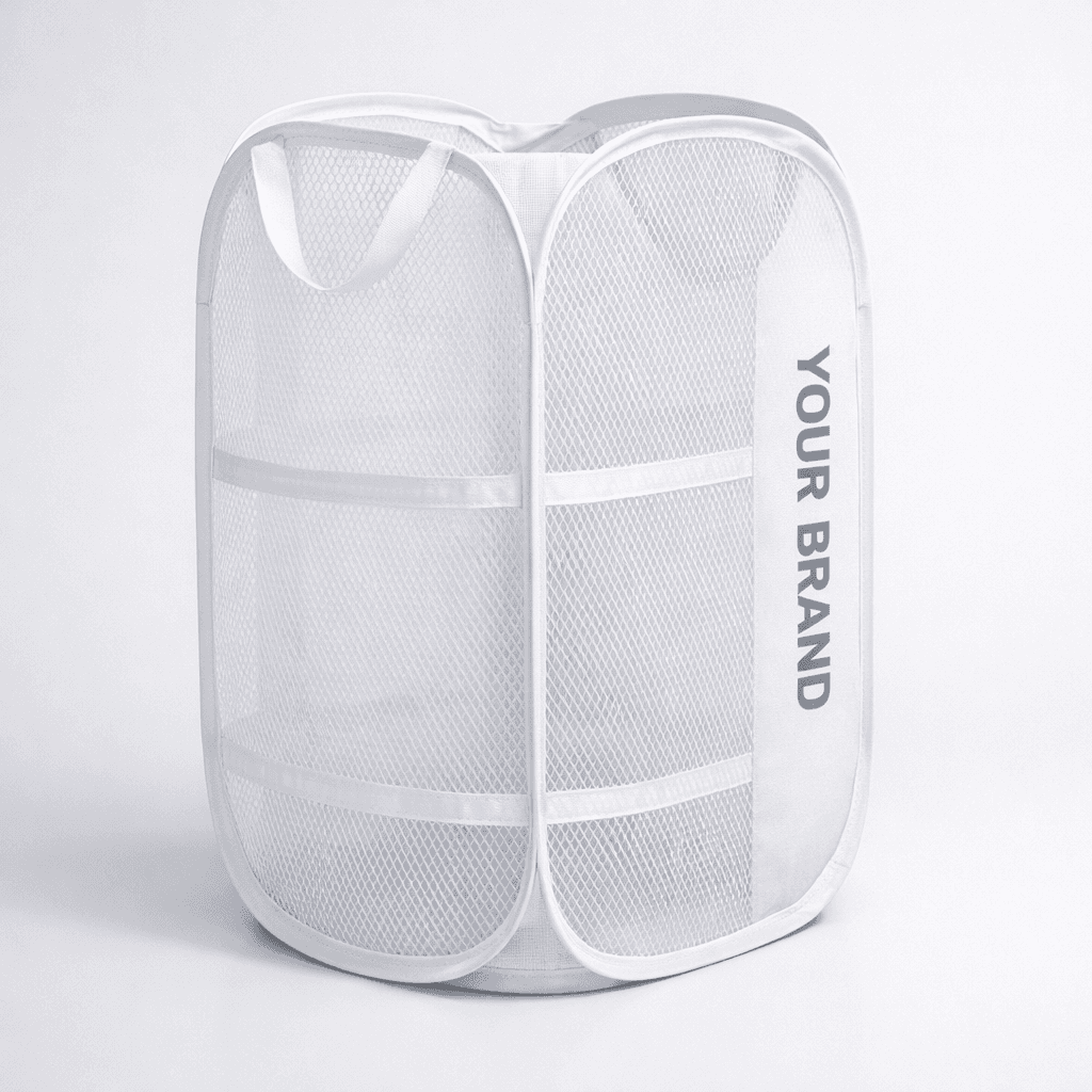 Expandable Mesh Laundry Hamper private-label product concept