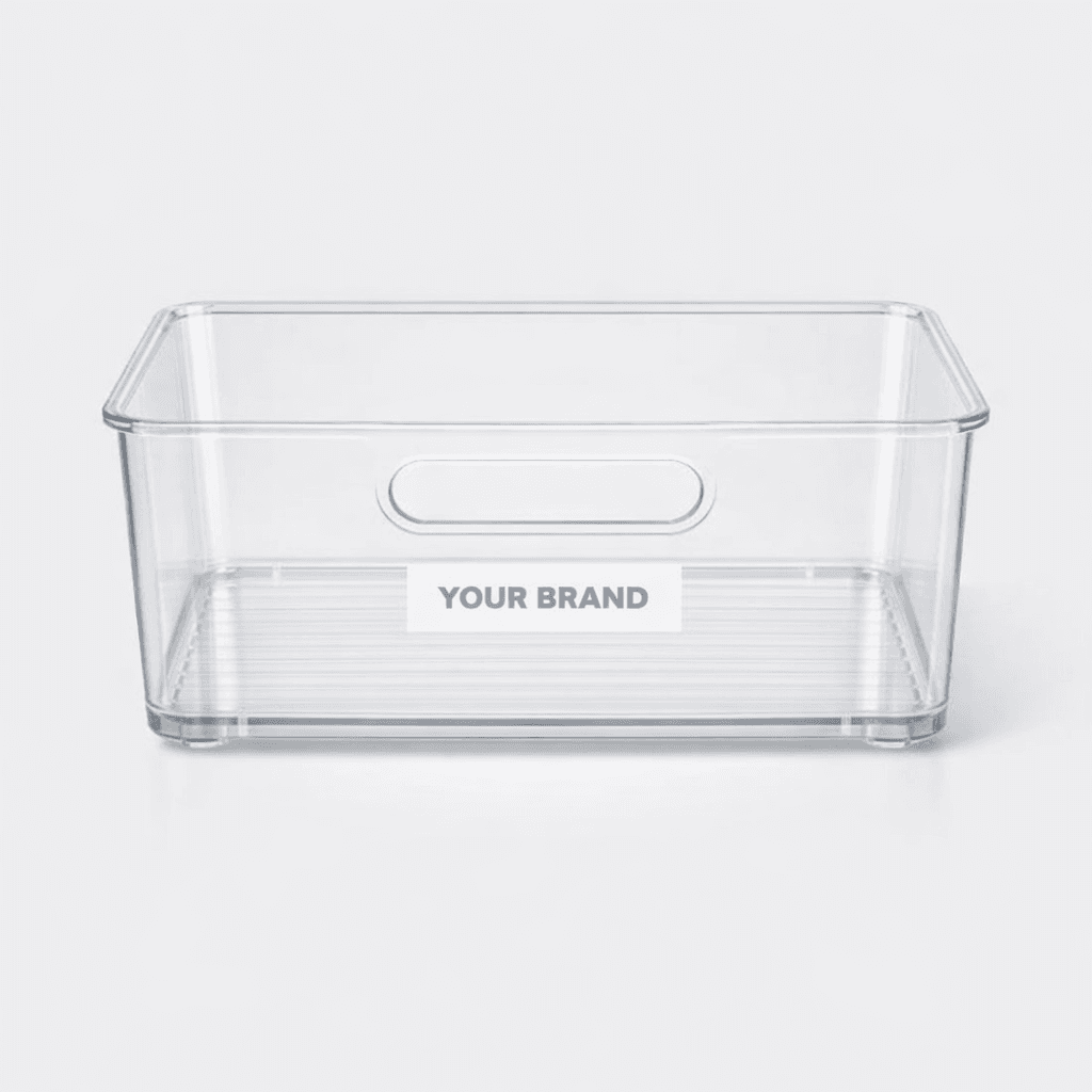 Plastic Fridge Organizer Bin private-label product concept