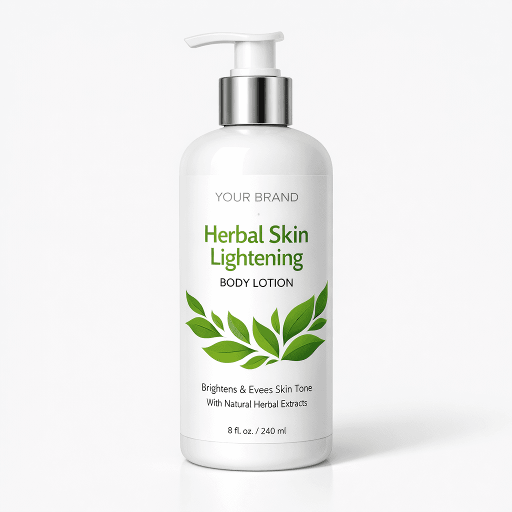 Herbal Skin Lightening Body Lotion private-label product concept
