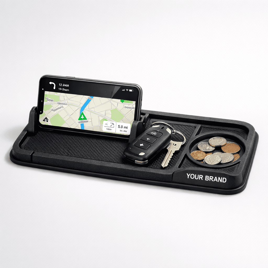 Multipurpose Car Dashboard Organizer Pad private-label product concept