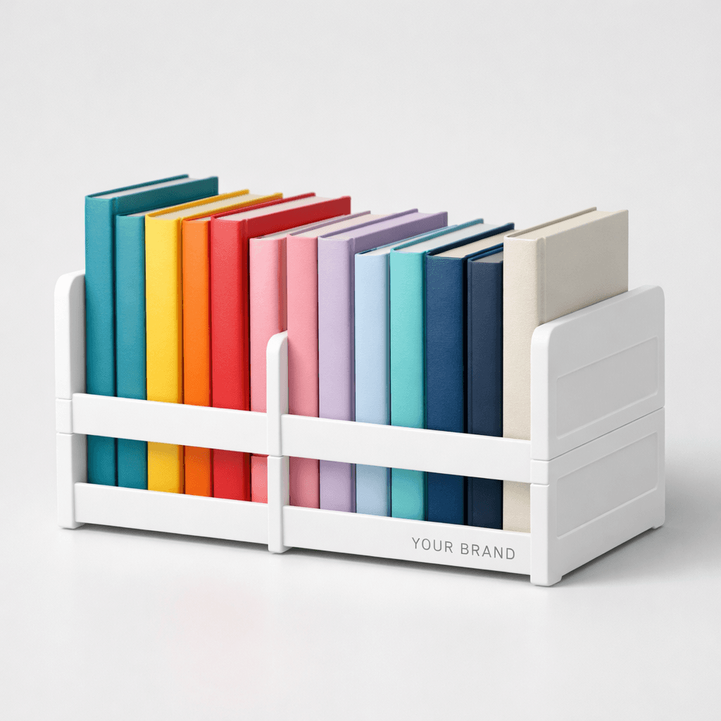 Stackable Plastic Book Organizer Rack private-label product concept