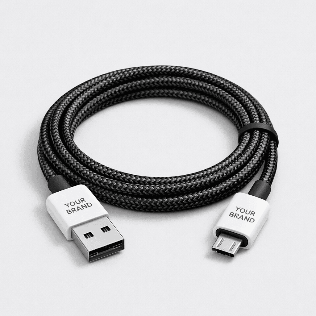 Ultra-Durable Braided Micro USB Cable private-label product concept