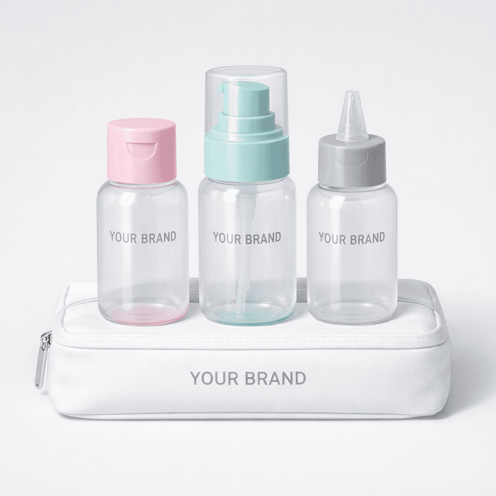 Travel Toiletry Bottle Set (Leakproof) private-label product concept