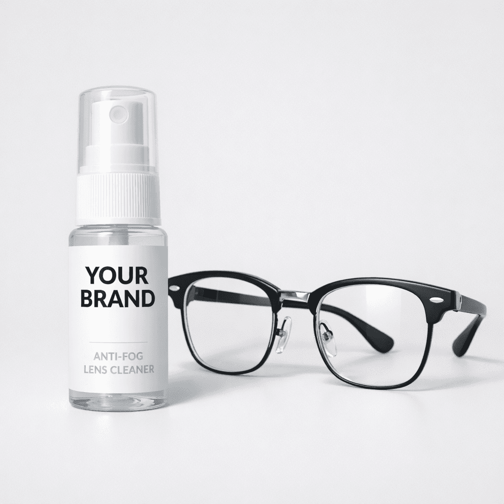 Portable Anti-Fog Lens Cleaning Spray private-label product concept