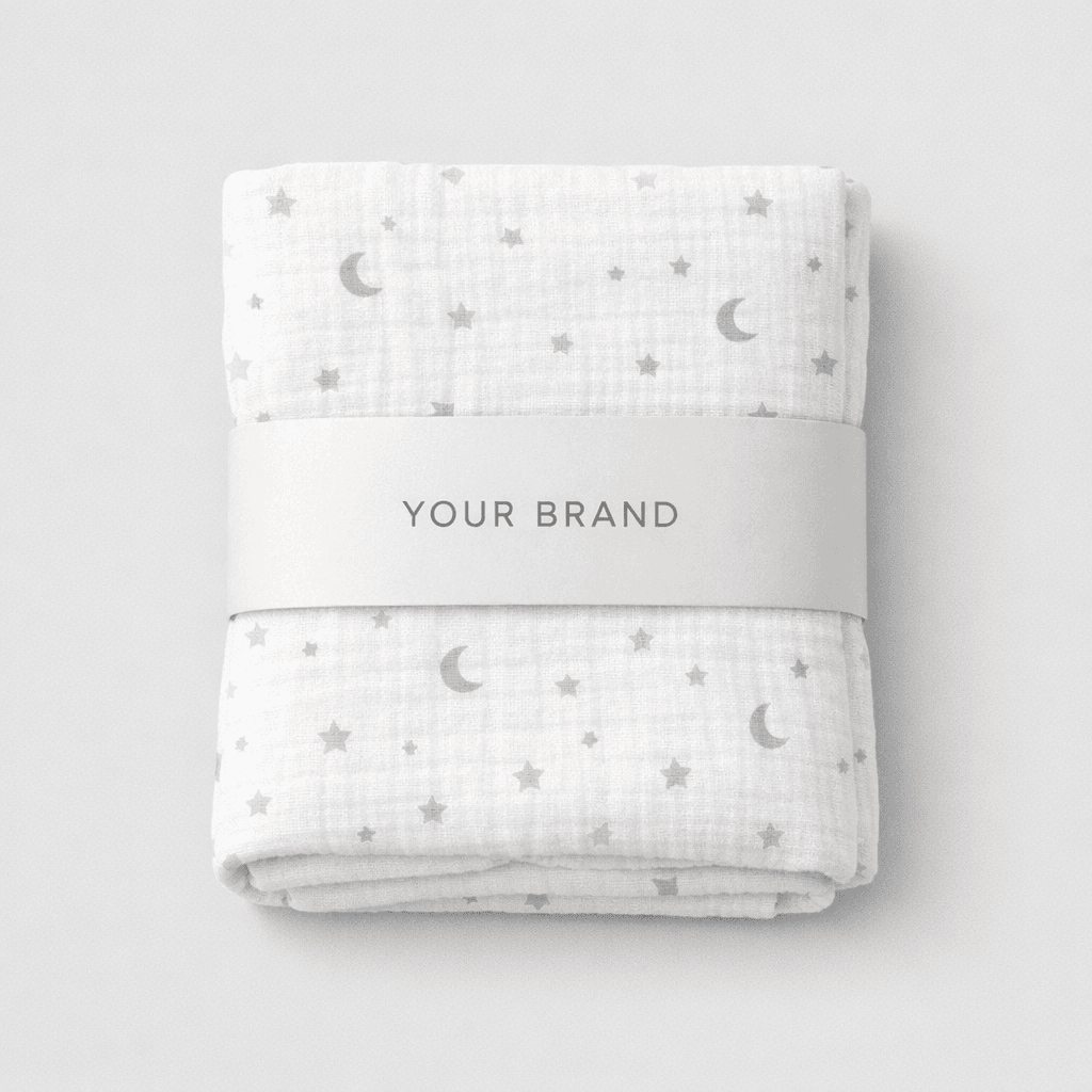 Muslin Swaddle Blankets private-label product concept