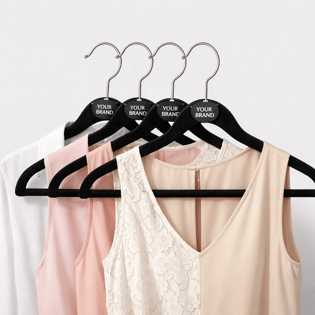 Velvet Non-Slip Hangers private-label product concept