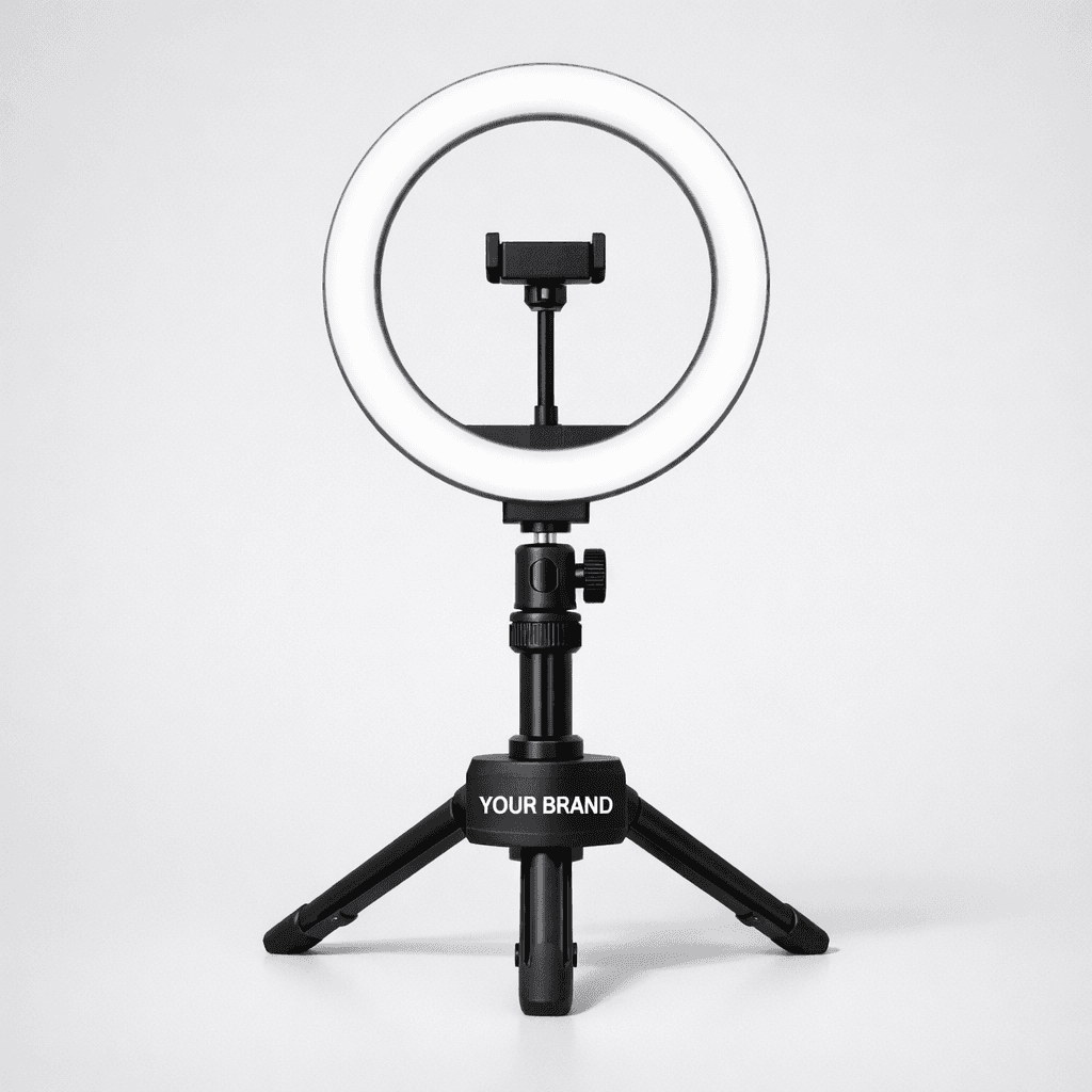 LED Ring Light with Tripod private-label product concept